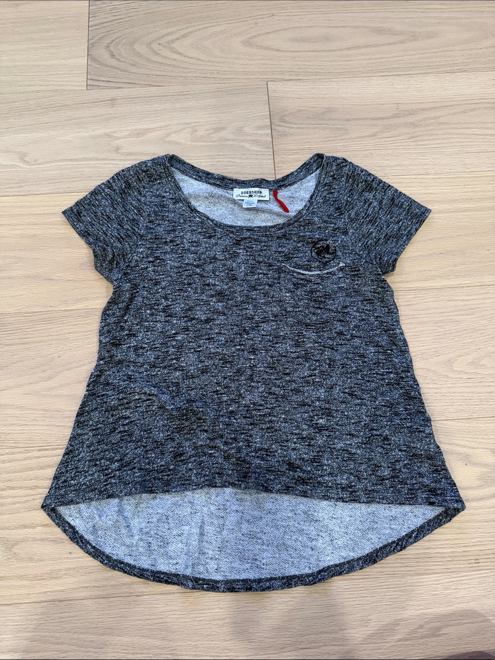 Parasuco Heather Gray Short Sleeve High-Low Tee